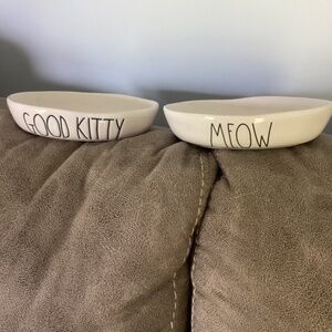 Rae Dunn ceramic cat dishes